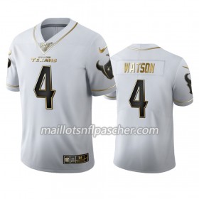 Maillot Houston Texans Deshaun Watson 4 Nike Blanc Golden Edition 100th - Homme